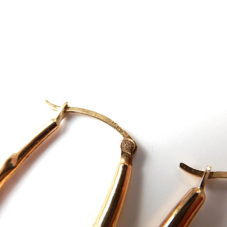 Vintage 9ct Gold Creole Earrings