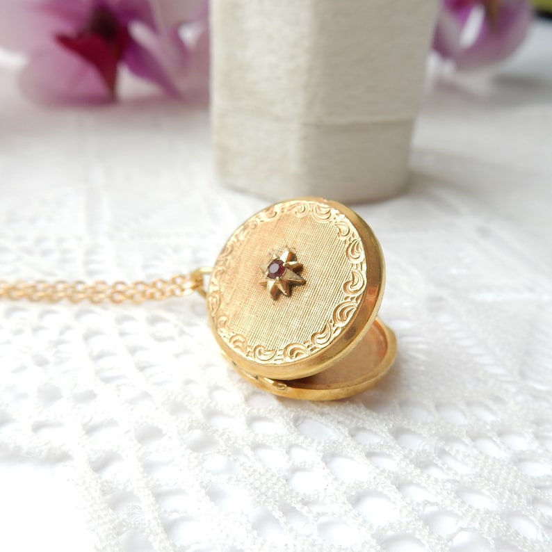 Vintage Rolled Gold Circle Locket