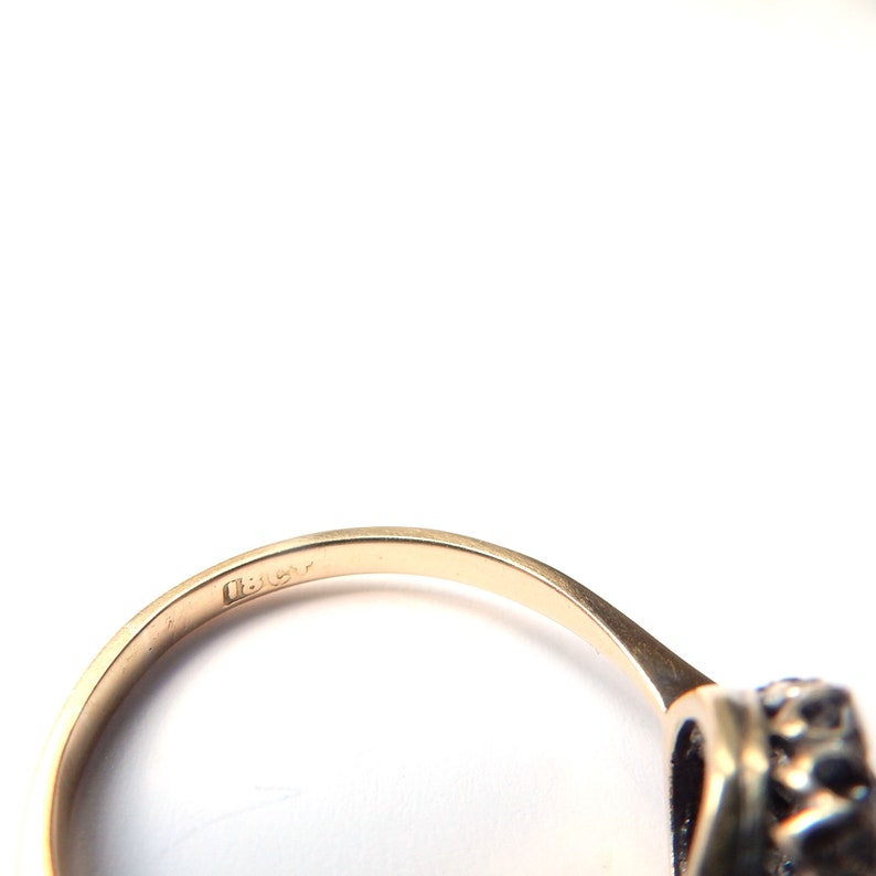 Edwardian 18ct Gold Diamond Cluster Ring