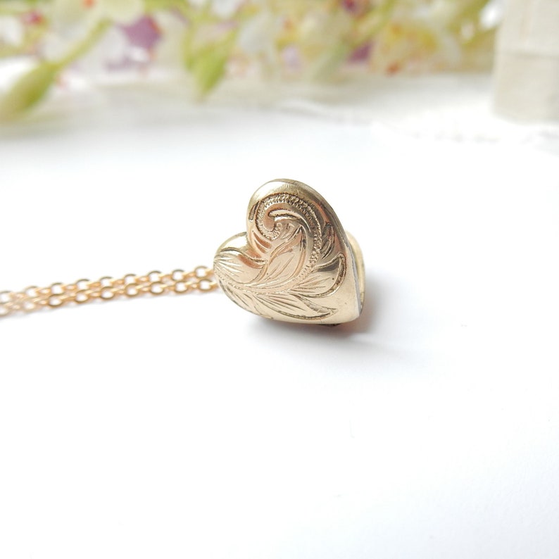 Vintage Rolled Gold Locket Necklace