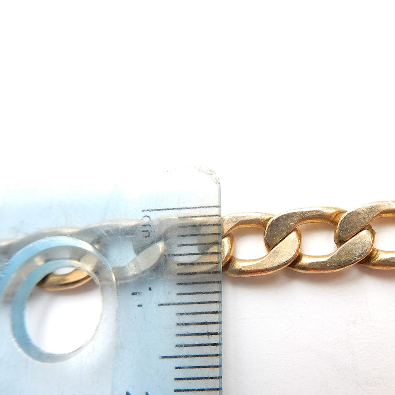 Chunky Vintage 14ct Gold Filled Curb Chain 22inches