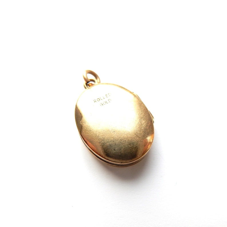 Vintage Oval Rolled Gold Locket