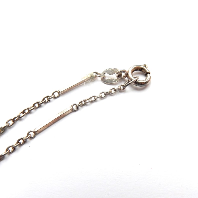 Art Deco 1930s Chalcedony & Marcasite Pendant with Chain