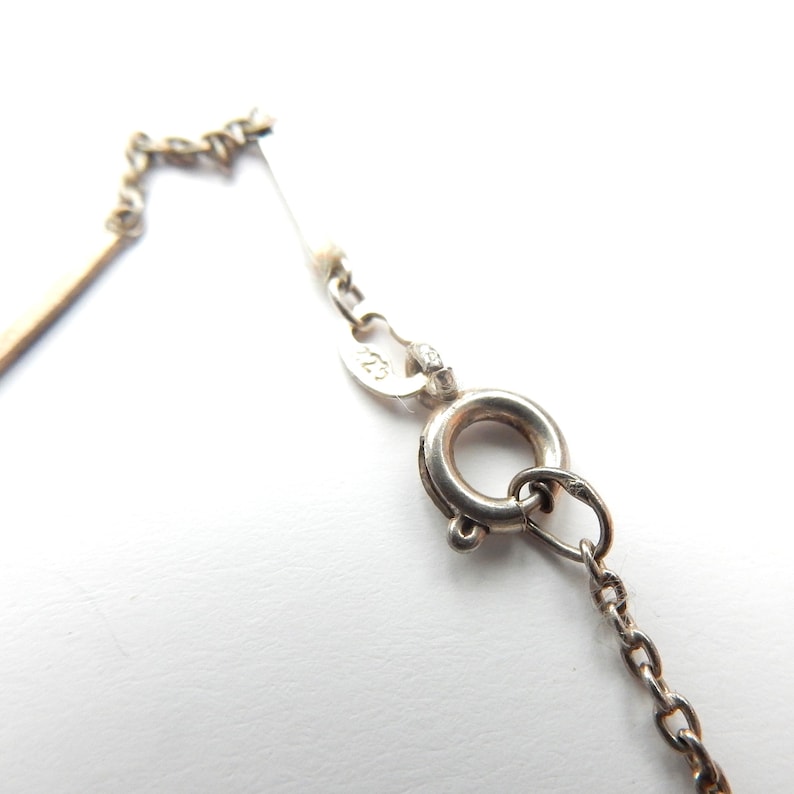 Art Deco 1930s Chalcedony & Marcasite Pendant with Chain