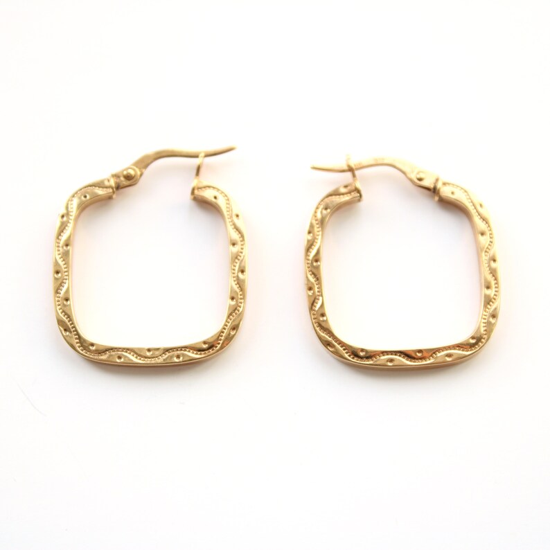 Vintage 9ct Gold Hoop Earrings