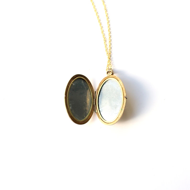 Vintage Rolled Gold Locket with Solid Silver Chain Andreas Daub