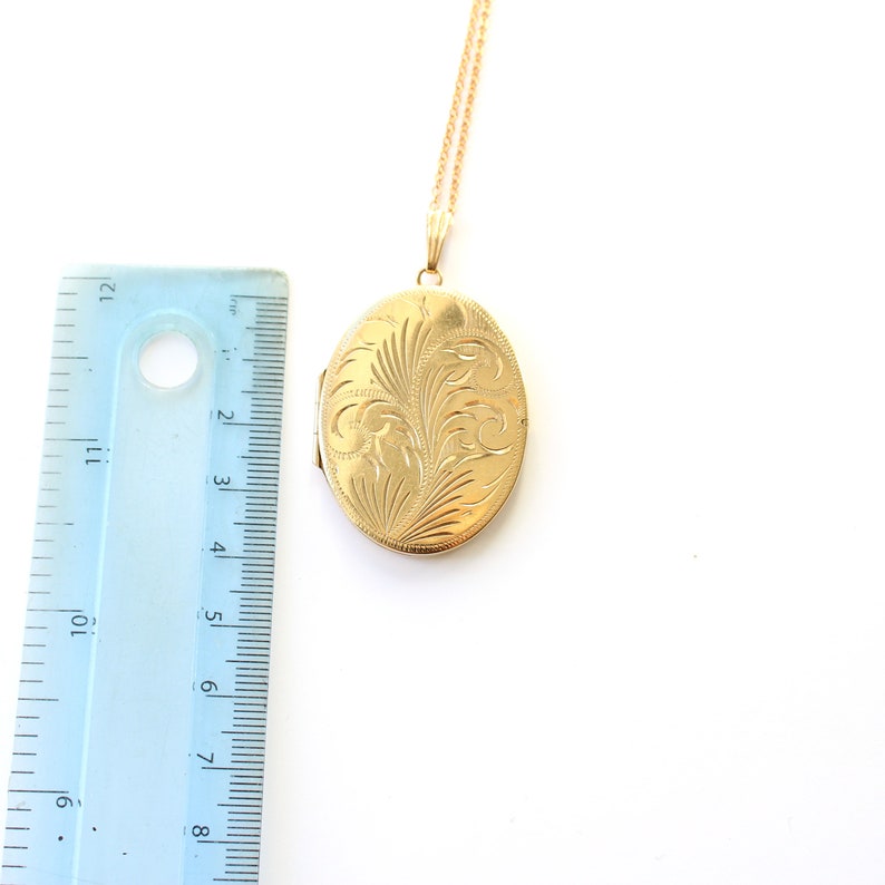 Vintage Rolled Gold Locket with Chain
