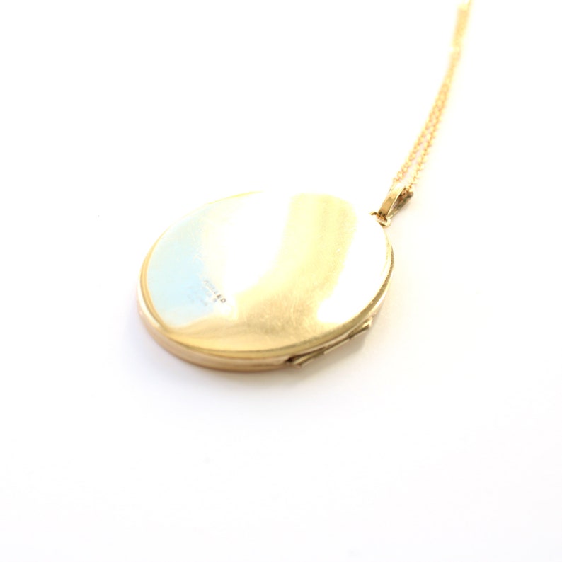 Vintage Rolled Gold Locket with Chain