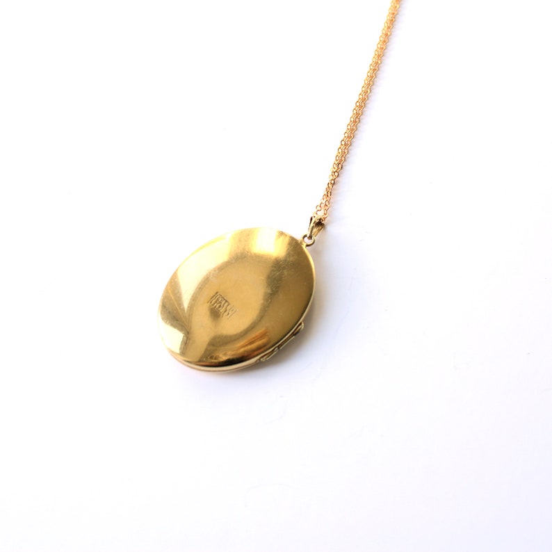 Vintage Rolled Gold Locket with Chain