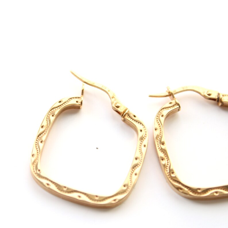 Vintage 9ct Gold Hoop Earrings