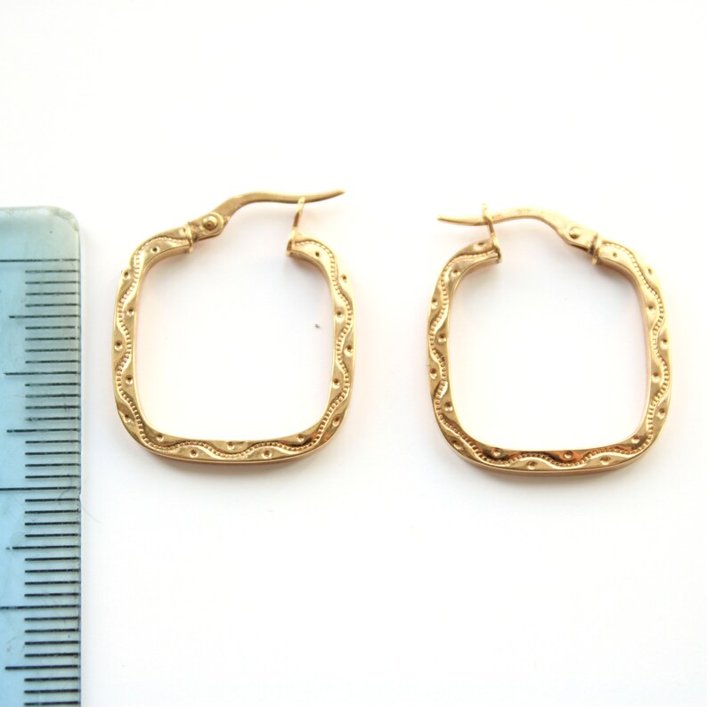 Vintage 9ct Gold Hoop Earrings