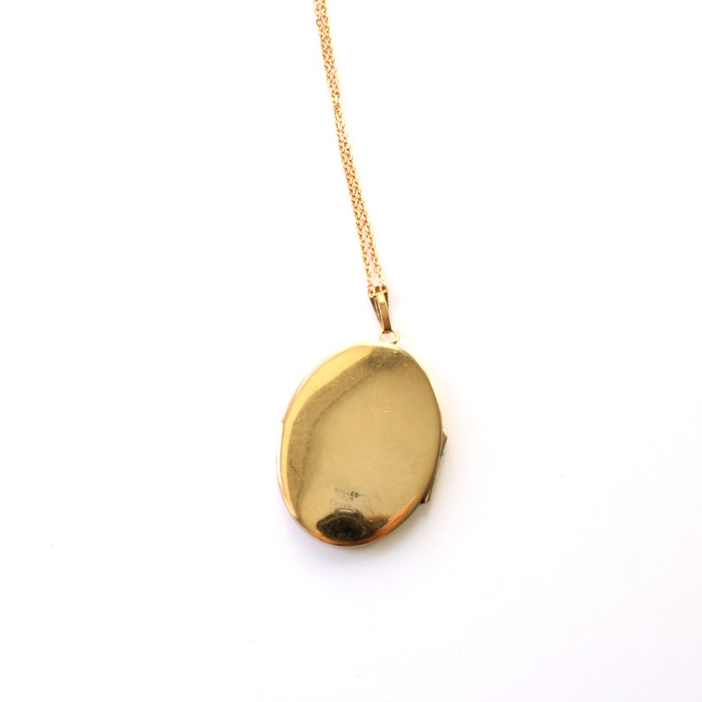 Vintage Rolled Gold Locket with Chain
