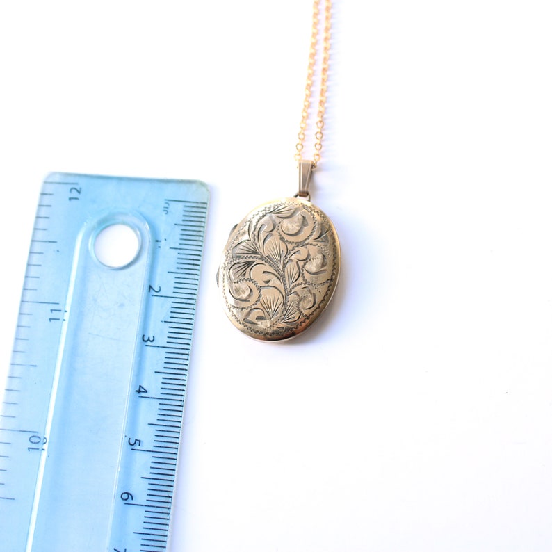 Vintage Rolled Gold Locket with Chain
