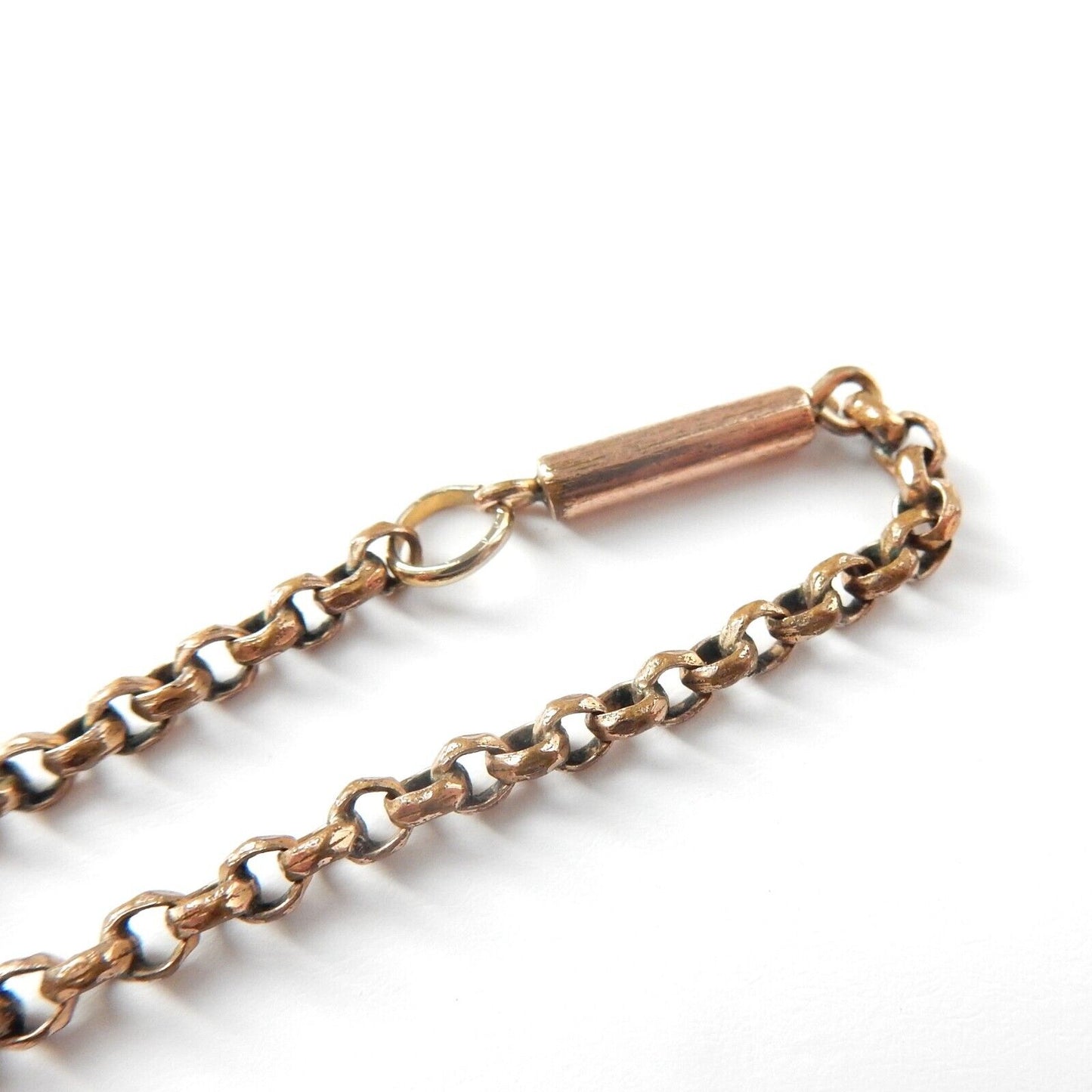 Vintage Rolled Gold Barrel Clasp Chain 17" (7.6grams)
