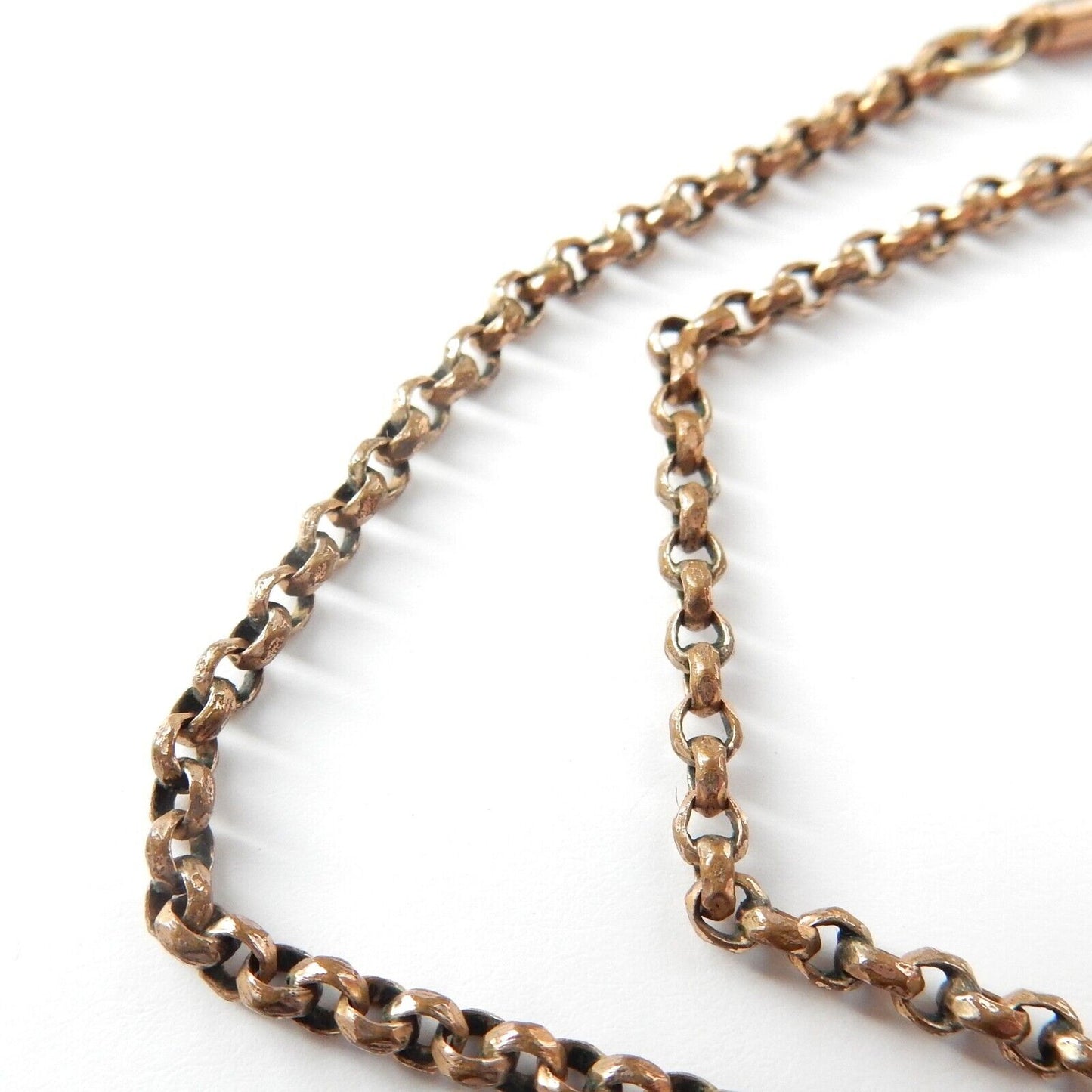 Vintage Rolled Gold Barrel Clasp Chain 17" (7.6grams)