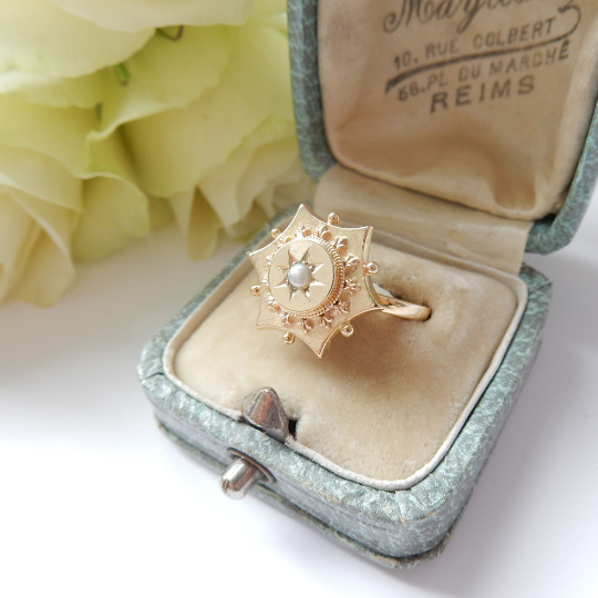 victorian Etruscan ring 