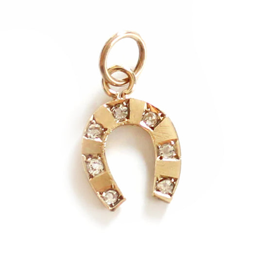 Antique 9ct Gold Horseshoe Charm
