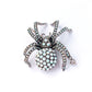 Large Sterling Silver Opal Spider Brooch