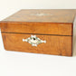 Antique Walnut Multi Ring Jewelery Box with Pearl Inlay