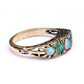 Vintage 9ct Gold Opal & Emerald Ring