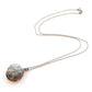 Dainty Vintage Sterling Silver Circle Locket with Chain