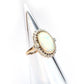 Impressive 9ct Gold Opal & Diamond Halo Ring