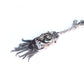 Vintage Sterling Silver Horse Albert Chain Pocket Watch Fob with Tassel & Dog Clip