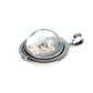 Vintage Sterling Silver Essex Crystal Pendant with White Terrier Dog