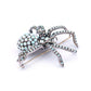 Large Sterling Silver Opal Spider Brooch
