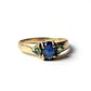 9ct Gold Sapphire & Peridot Ring