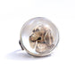 Vintage Sterling Silver Essex Crystal Ring with Spaniel Dog