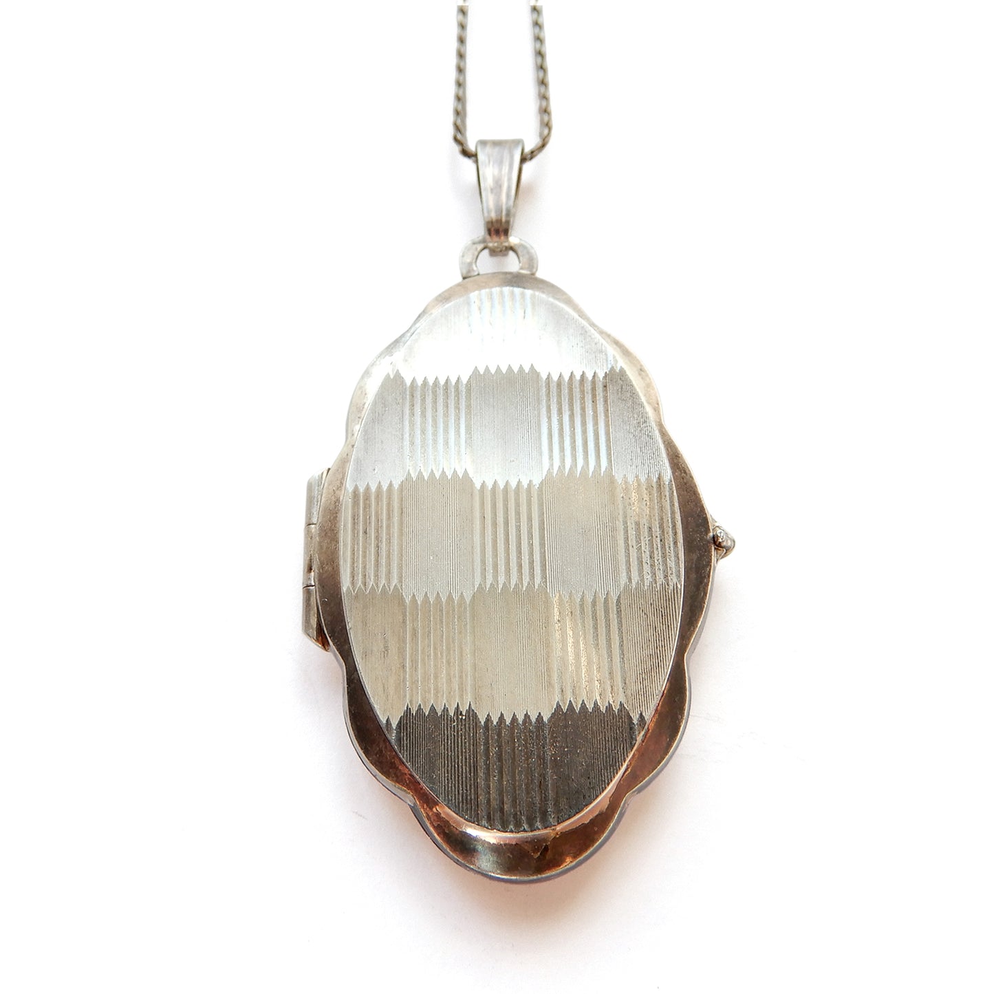 Vintage Sterling Silver K&L Locket with Chain