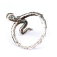 Sterling Silver Emerald Ruby Marcasite Snake Cuff Bracelet