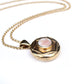 Heavy Vintage 9ct Gold Celtic Locket with Pearl Panel & Belcher Chain