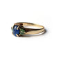 9ct Gold Sapphire & Peridot Ring