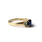 9ct Gold Sapphire & Peridot Ring