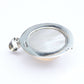 Vintage Sterling Silver Essex Crystal Pendant with White Terrier Dog