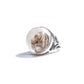 Vintage Sterling Silver Essex Crystal Ring with Spaniel Dog