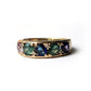 9ct Multi Sapphire & Diamond Ring Size 6.75/ UK N