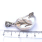 Sterling Silver Diamond Snake encrusted Baroque Pearl Pendant