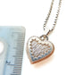 Vintage Sterling Silver K&L Heart Locket with 18inch Box Chain