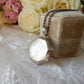 Vintage Sterling Silver Locket with Chunky 18inch Chain