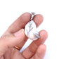 Sterling Silver Diamond Snake encrusted Baroque Pearl Pendant