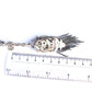 Vintage Sterling Silver Horse Albert Chain Pocket Watch Fob with Tassel & Dog Clip