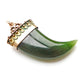 9ct Antique 1860s New Zealand Poanamu Greenstone Pendant