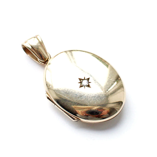 9ct Gold Diamond Locket