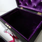 Antique Ebony Inlaid Brass Multi Ring Jewellery Box with Lock & Key