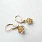 Vintage 14ct Rolled Gold Three Leaf Clover Earrings K&L