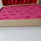 Luxurious Pink Velvet Multi Ring Box for 23 Rings
