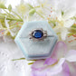 French Art Deco Sapphire & Diamond Ring